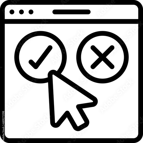 Select Choice On Website Icon