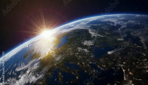 Fototapeta Naklejka Na Ścianę i Meble -  sunrise over the earth