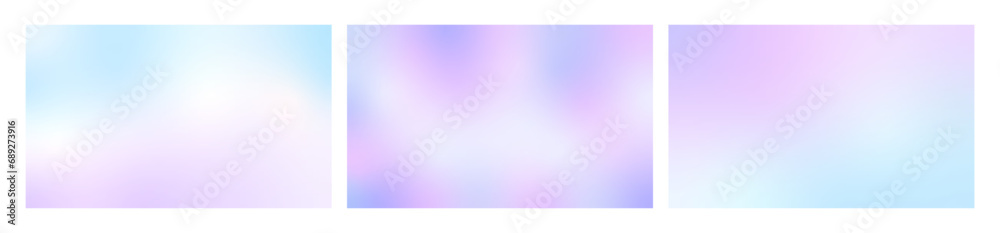 Gradient pastel winter background. Purple and blue, magenta horizontal gradient mesh winter, spring background. Vector illustration.