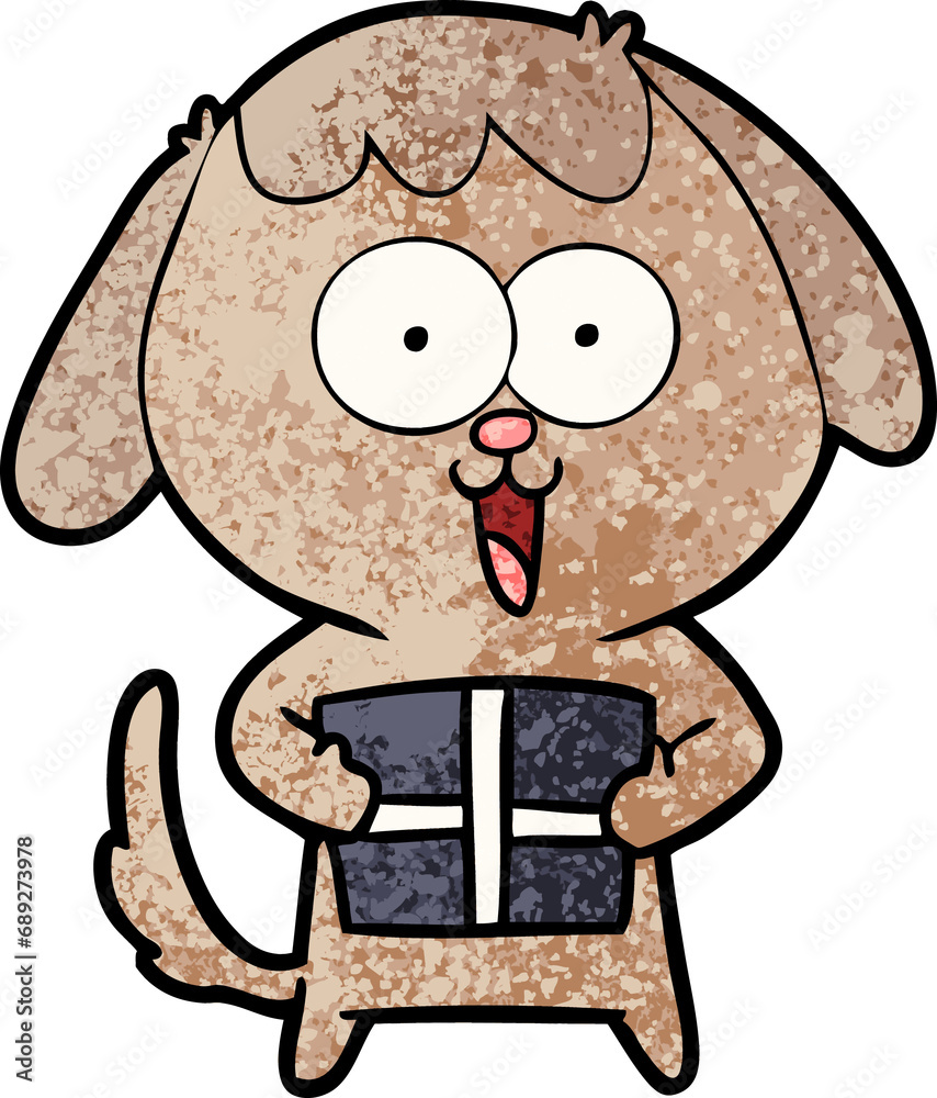 Obraz premium cute cartoon dog