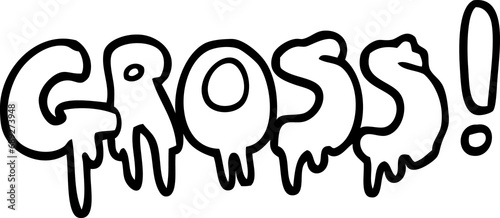 Fotografía line drawing cartoon font gross