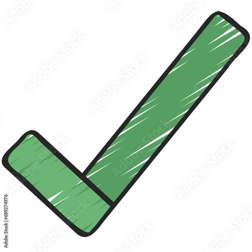 Overlapping Check Mark Icon