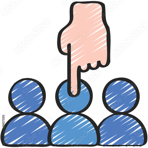 Select Person From Group Icon