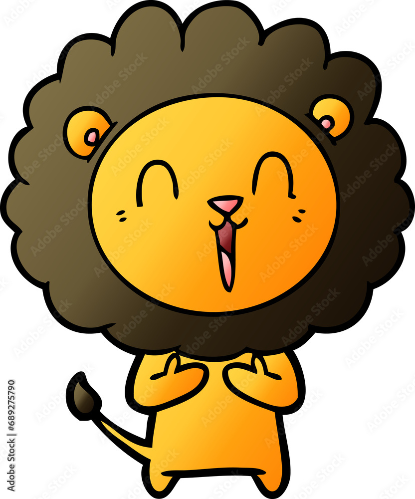 laughing lion cartoon laughing lion cartoon