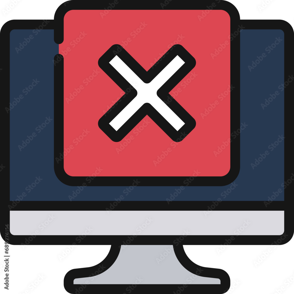 Obraz premium Incomplete Computer Task Icon