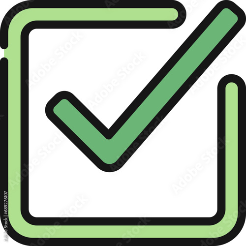 Check Mark Open Box Icon