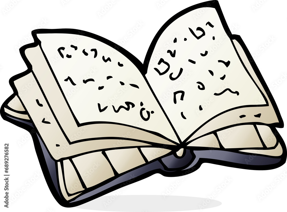 cartoon open book cartoon open book