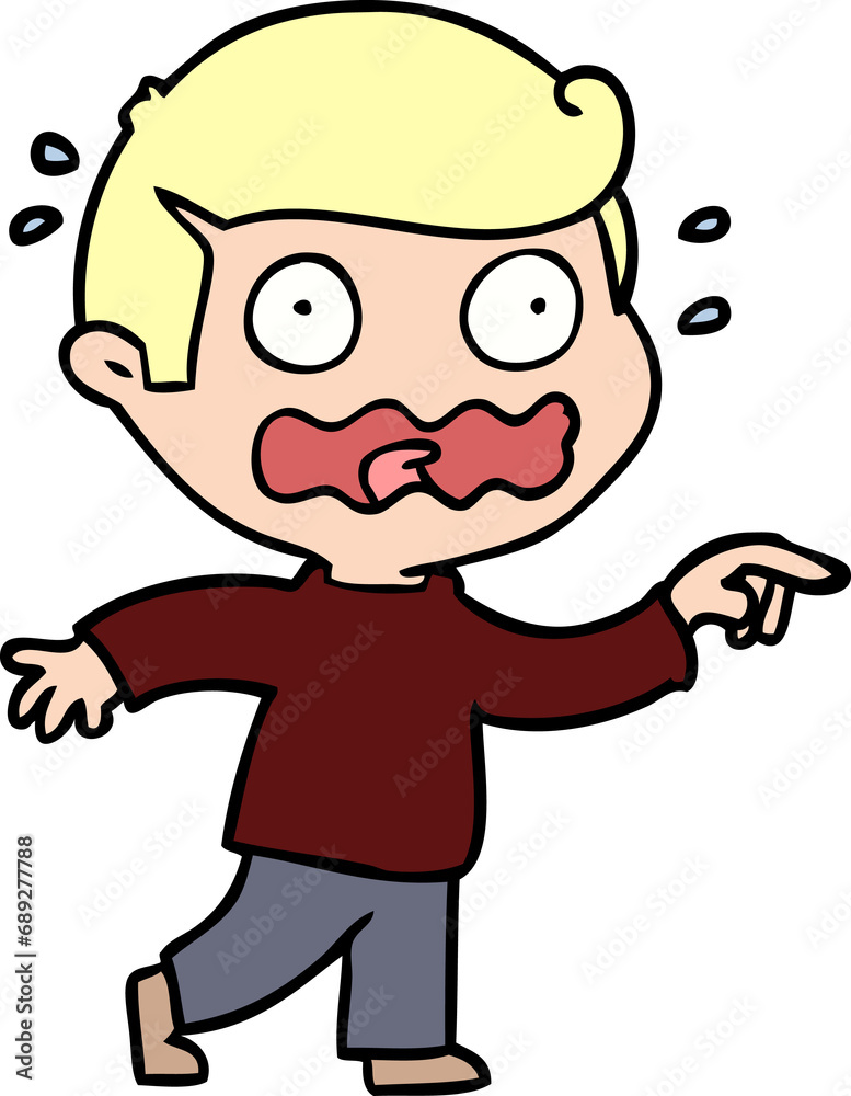 cartoon stressed out pointing cartoon stressed out pointing