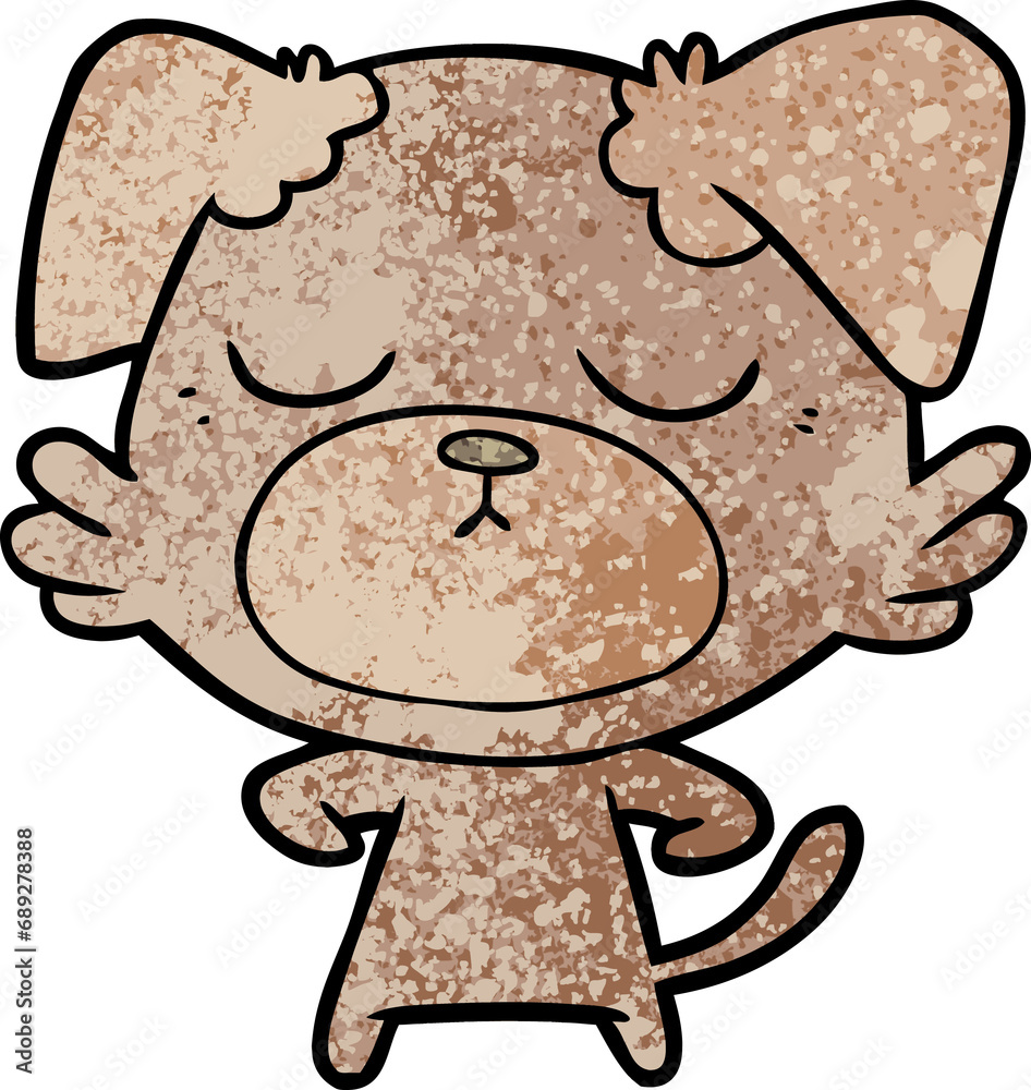 Obraz premium cute cartoon dog