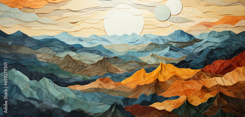 landscape with mountains