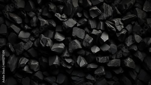 Charcoal. Coal background for design. photo