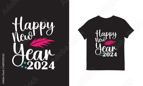 Happy New Year 2021 T-Shirt Design | Custom Typography T-Shirt Design holiday T-Shirt