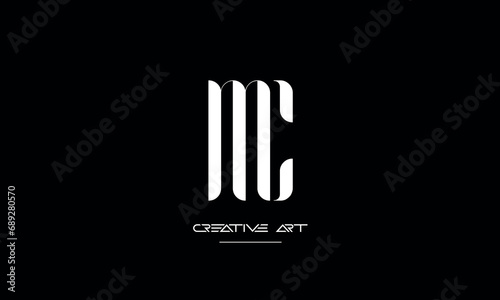 CM, MC, C, M abstract letters logo monogram