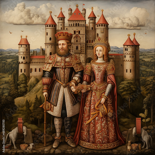 Tudor Period - King & Queen photo