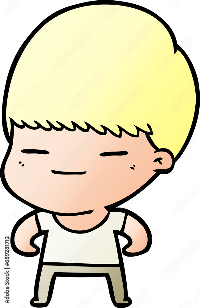 cartoon smug boy cartoon smug boy