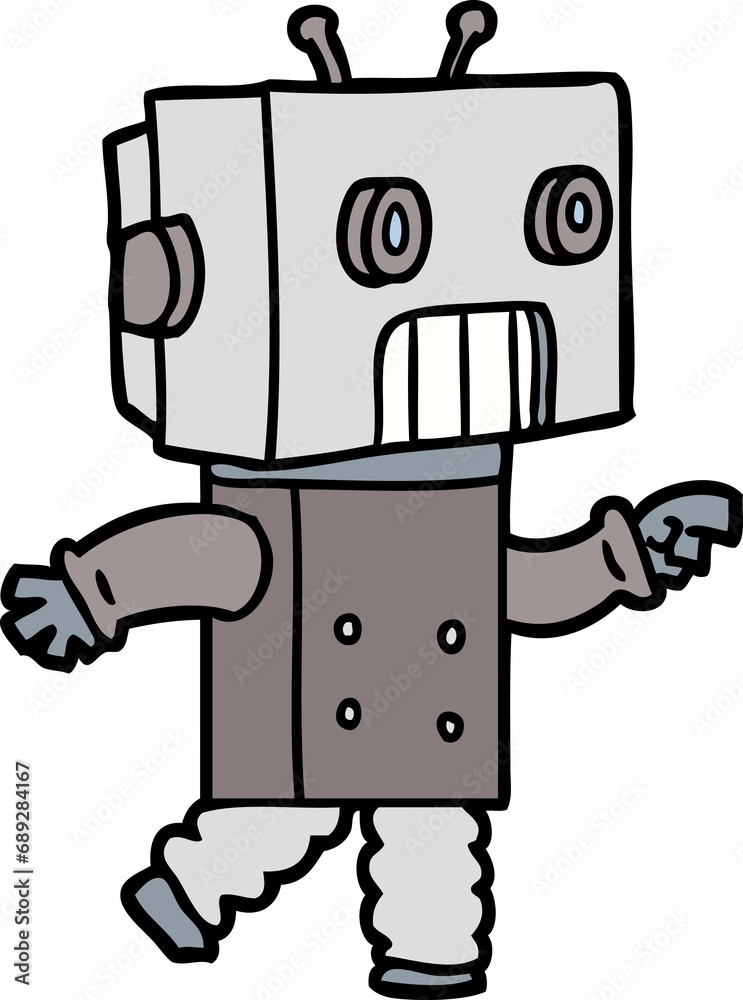 cartoon robot