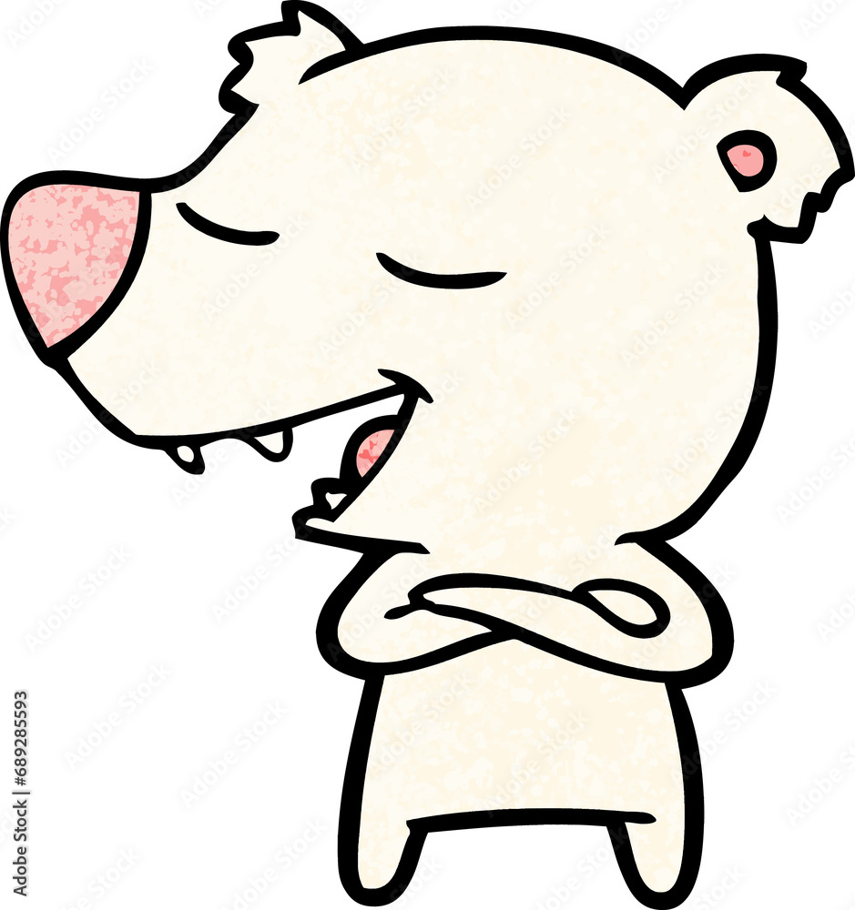 cartoon polar bear cartoon polar bear