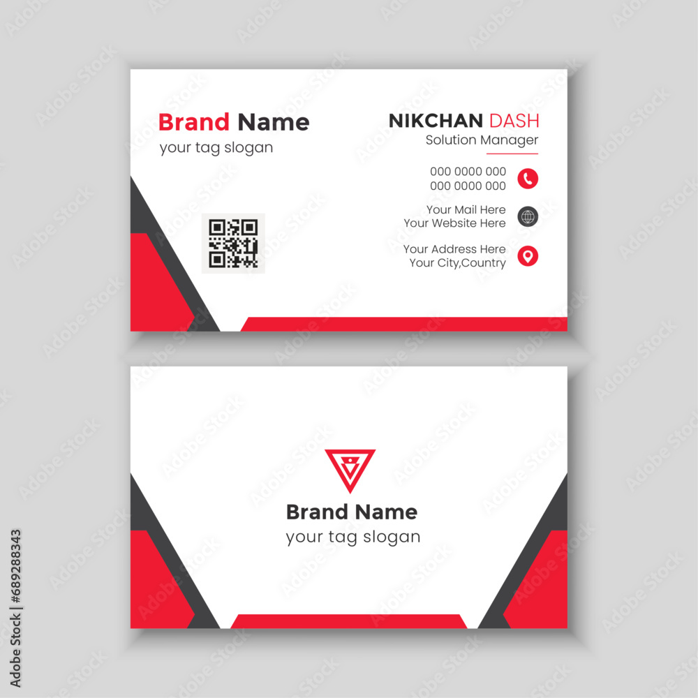 simple & clean business card design mock up simple & clean business card design mock up