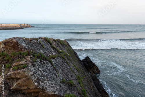 Candás Playa de la palmera Asturias mar cantábrico surf, concejo de carreño Costa central ASturiana photo