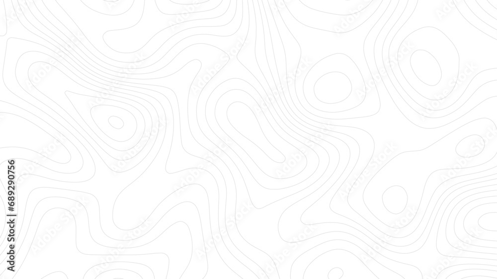 Background with wave lines Topographic map. Abstract lines background. Contour maps. Vector illustration, Topo contour map on white background, Topographic contour lines.