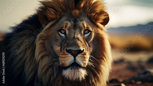 close up of lion face    close up of lion    Lion © MuhammadUmar