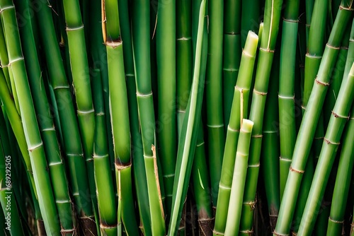 Sugar cane in close-up.