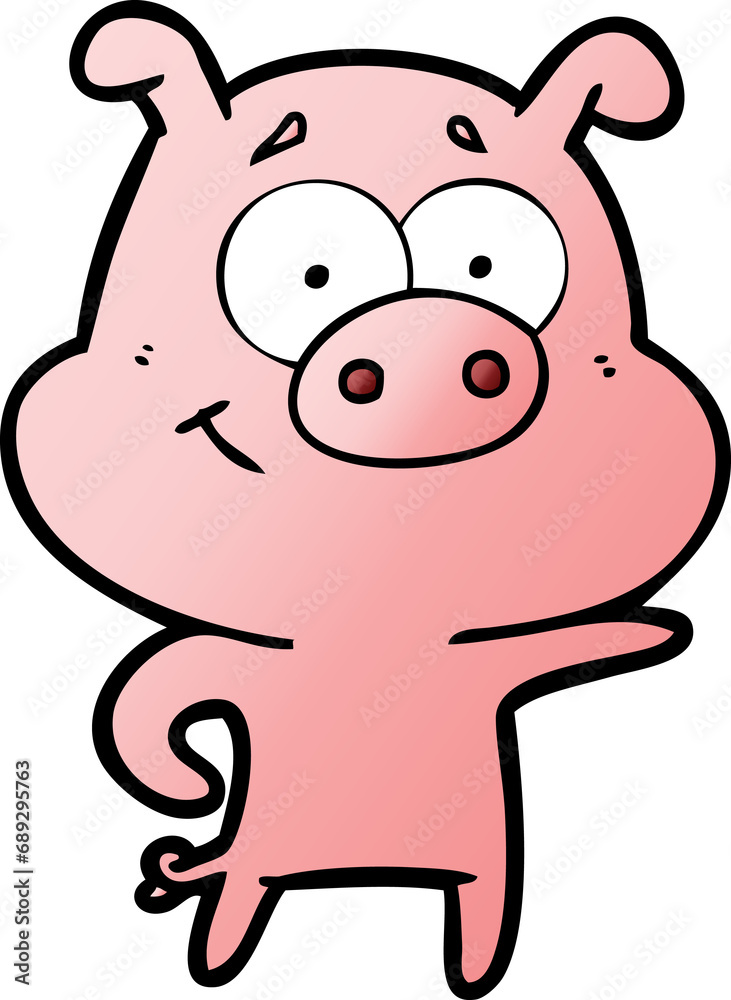 cartoon pig pointing cartoon pig pointing