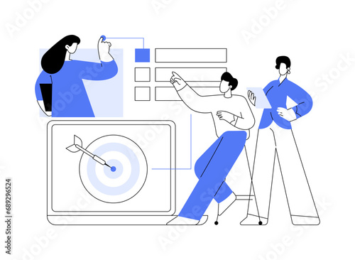 Business plan isolated cartoon vector illustrations.