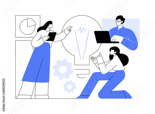 Business idea isolated cartoon vector illustrations.