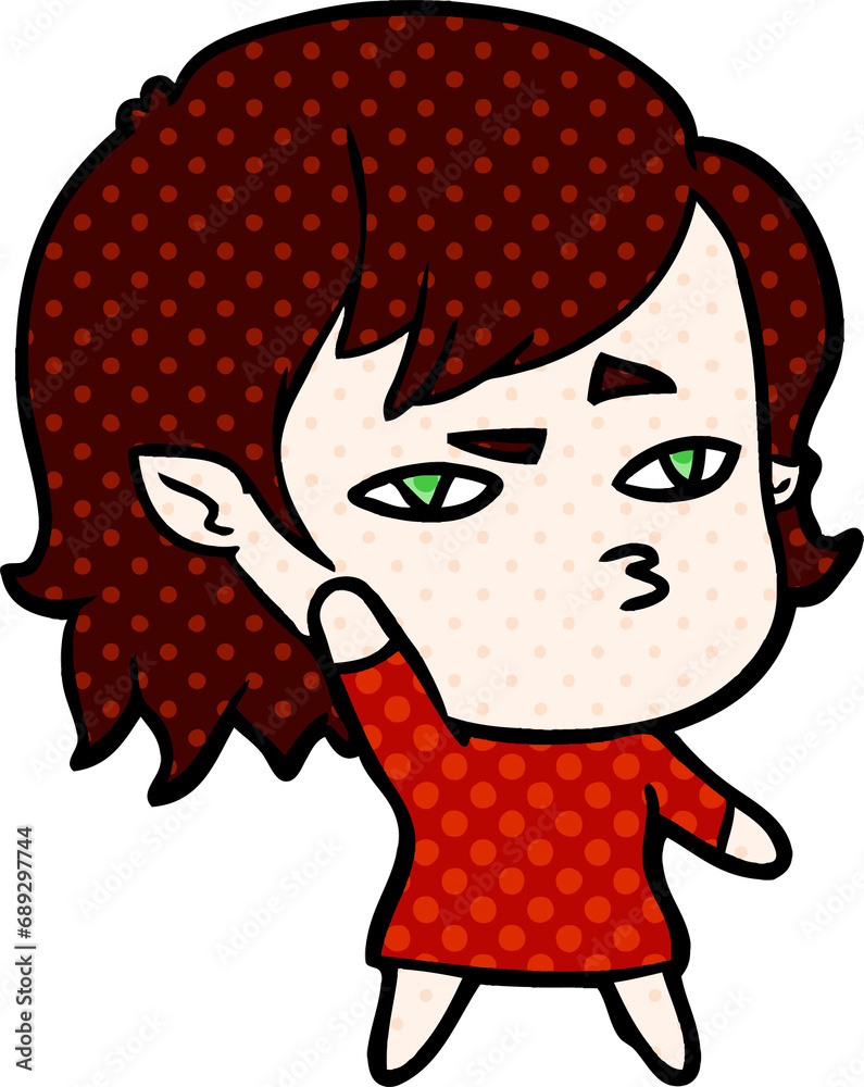 cartoon vampire girl