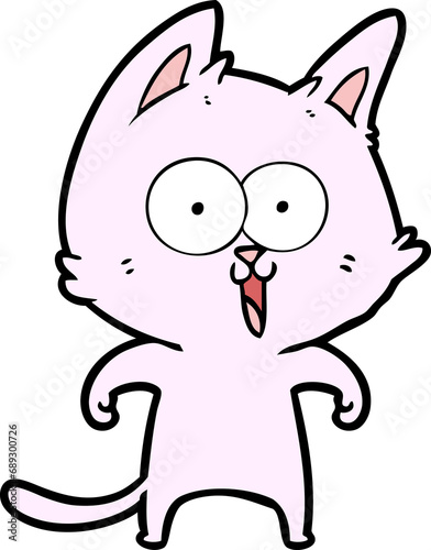 funny cartoon cat