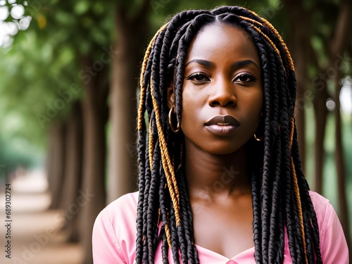 woman with senegalese twists