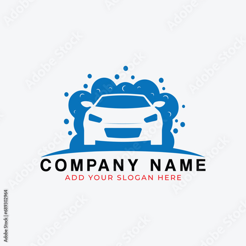 car rental insurance safety and car repairing detailing logo design vector format