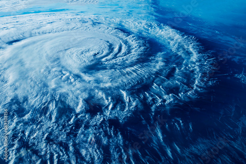 Fototapeta Naklejka Na Ścianę i Meble -  Hurricane, typhoon from space. Elements of this image furnished by NASA