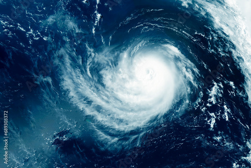 Fototapeta Naklejka Na Ścianę i Meble -  Hurricane, typhoon from space. Elements of this image furnished by NASA