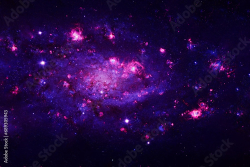Fototapeta Naklejka Na Ścianę i Meble -  Blue cosmic nebula. Elements of this image furnished by NASA