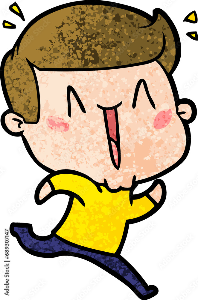 cartoon excited man cartoon excited man