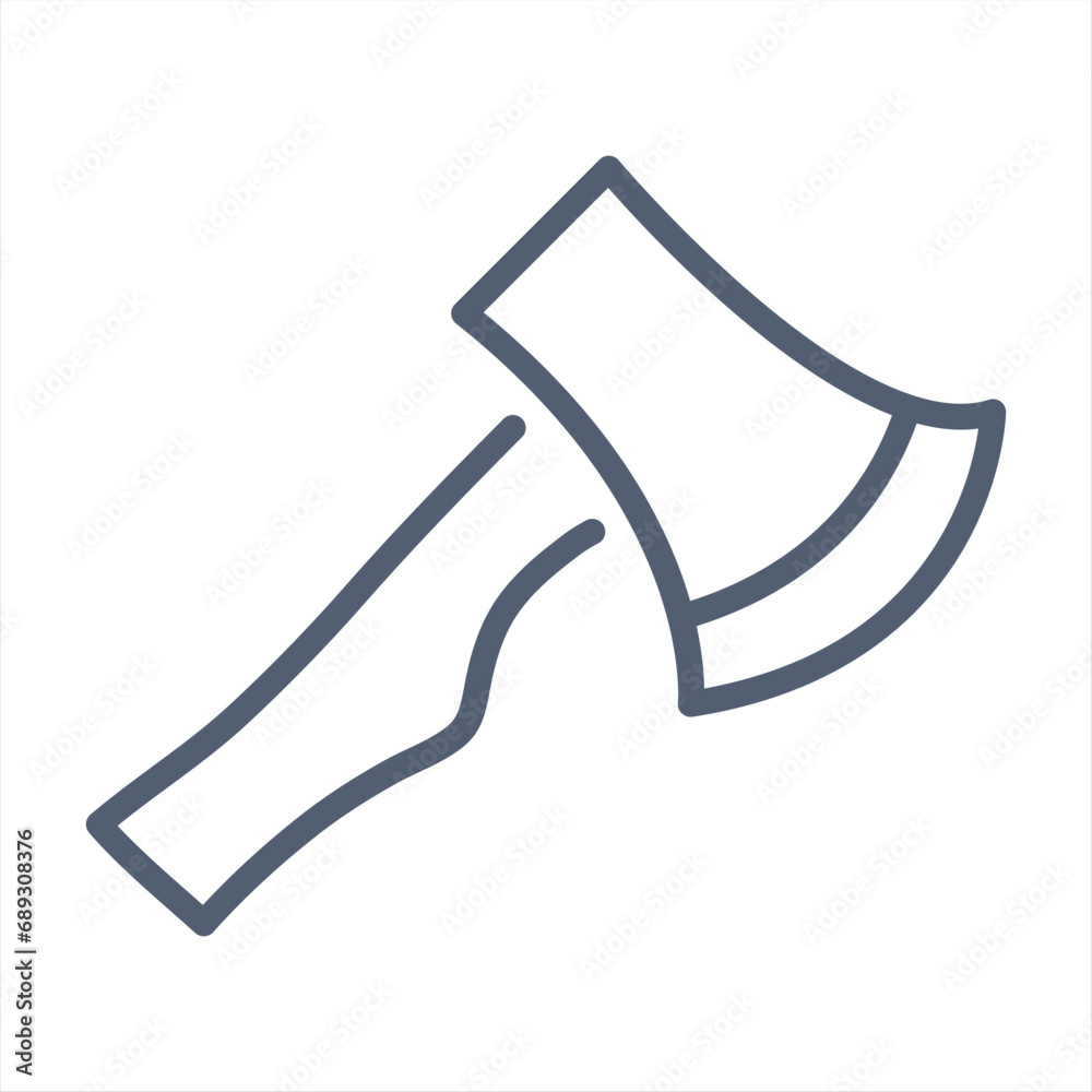 ax line icon, ax cut tool outline icon.simple linear vector image drawing abstract logo icon ax construction tool isolated black on white background ax line icon, ax cut tool outline icon.simple linear vector image drawing abstract logo icon ax construction tool isolated black on white background