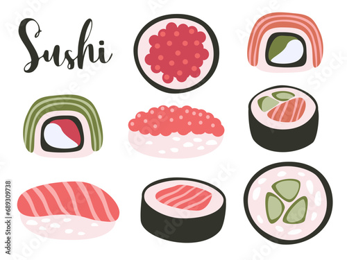 Sushi vector set