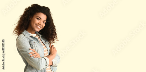 Portrait of smiling African...