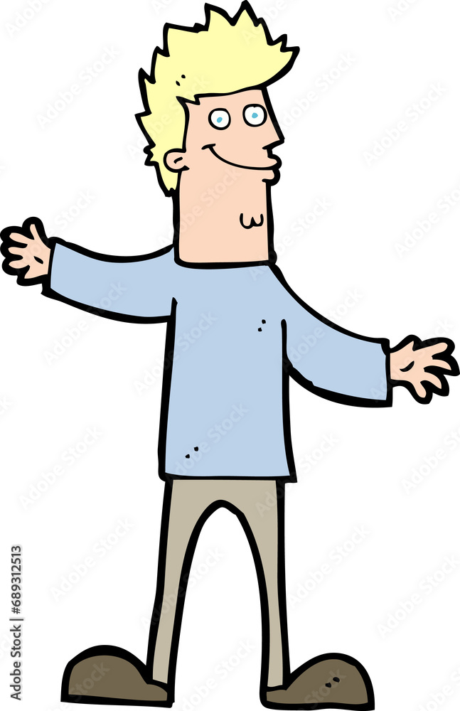 cartoon happy man cartoon happy man