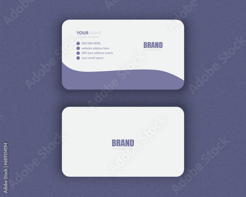 Professional Business card Design Mockup and Modern design template for your brand