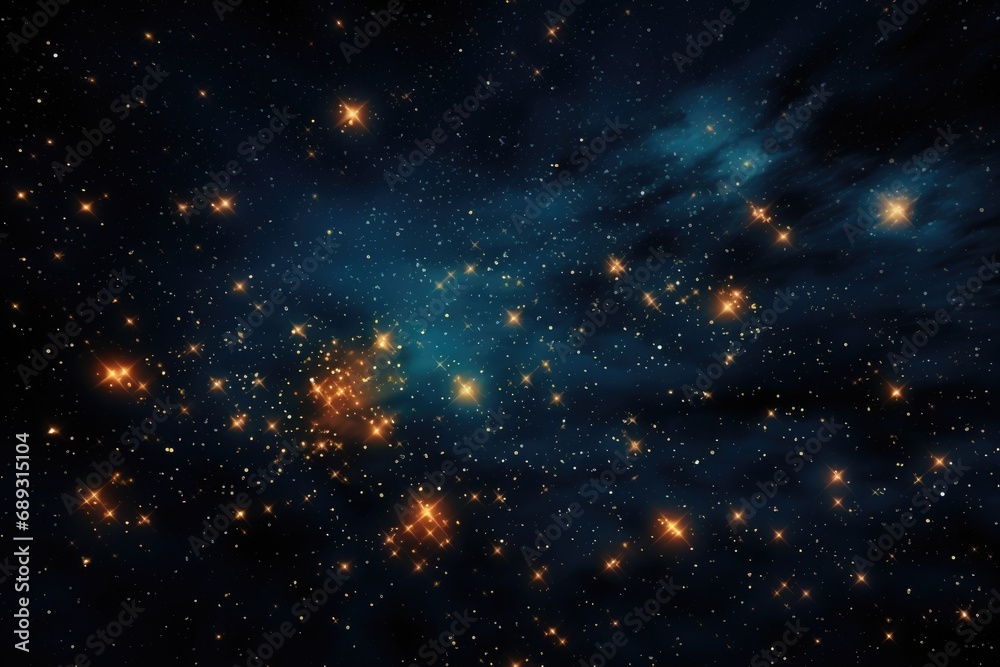 A picture capturing a group of stars in the sky. This image can be used to depict the beauty of the night sky or to symbolize dreams and aspirations