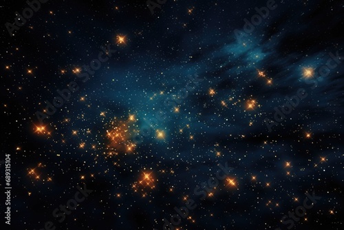 A picture capturing a group of stars in the sky. This image can be used to depict the beauty of the night sky or to symbolize dreams and aspirations