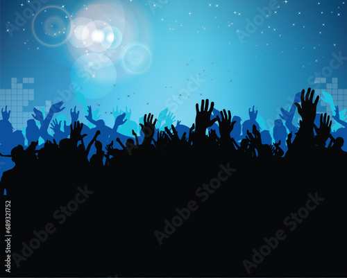 silhouette of people dancing at a party vector illustration, celebration, event, nightlife, entertainment, dance floor, music, fun, 