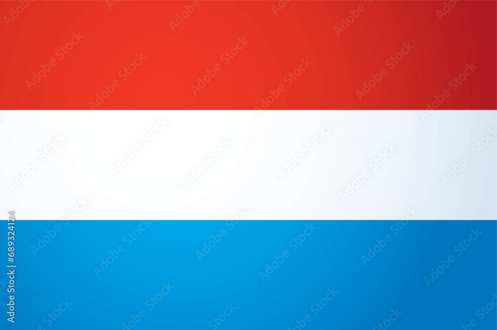 Vector drawing. Flag of Luxembourg