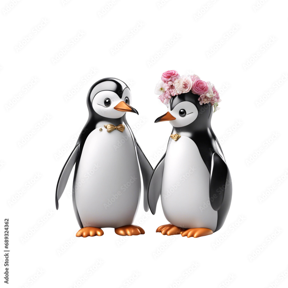 Fototapeta premium Funny Valentine Baby Penguin Png & Svg Sticker Sublimation For Ornament Art Gift, valentine i love you best friend be my friend svg clipart