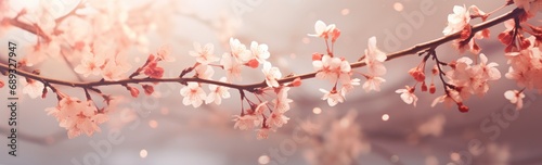 a blurry image of a spring flower background,