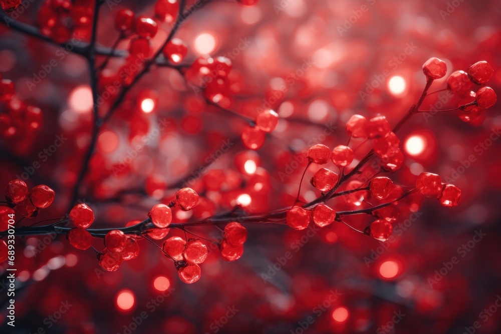 a red background with lights on it, a red background with lights on it,