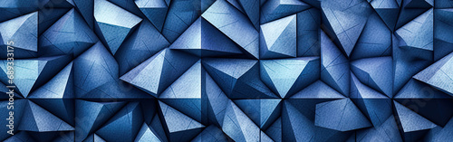 background textures of Navy blue geometric abstract with triangles